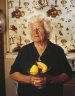 Toni Wilkinson 'Jean and Fruit Bowl' 2003 - Framed in black, 117x149x3cm